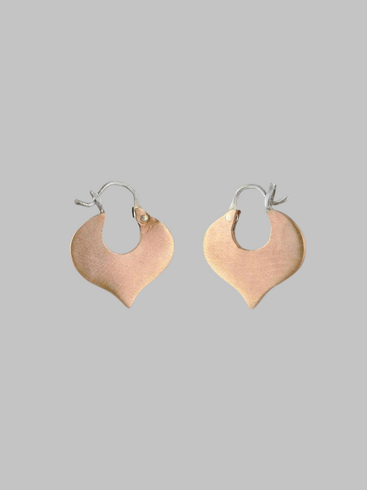 Small Alhambra Copper Hoop Earrings | Jane Diaz