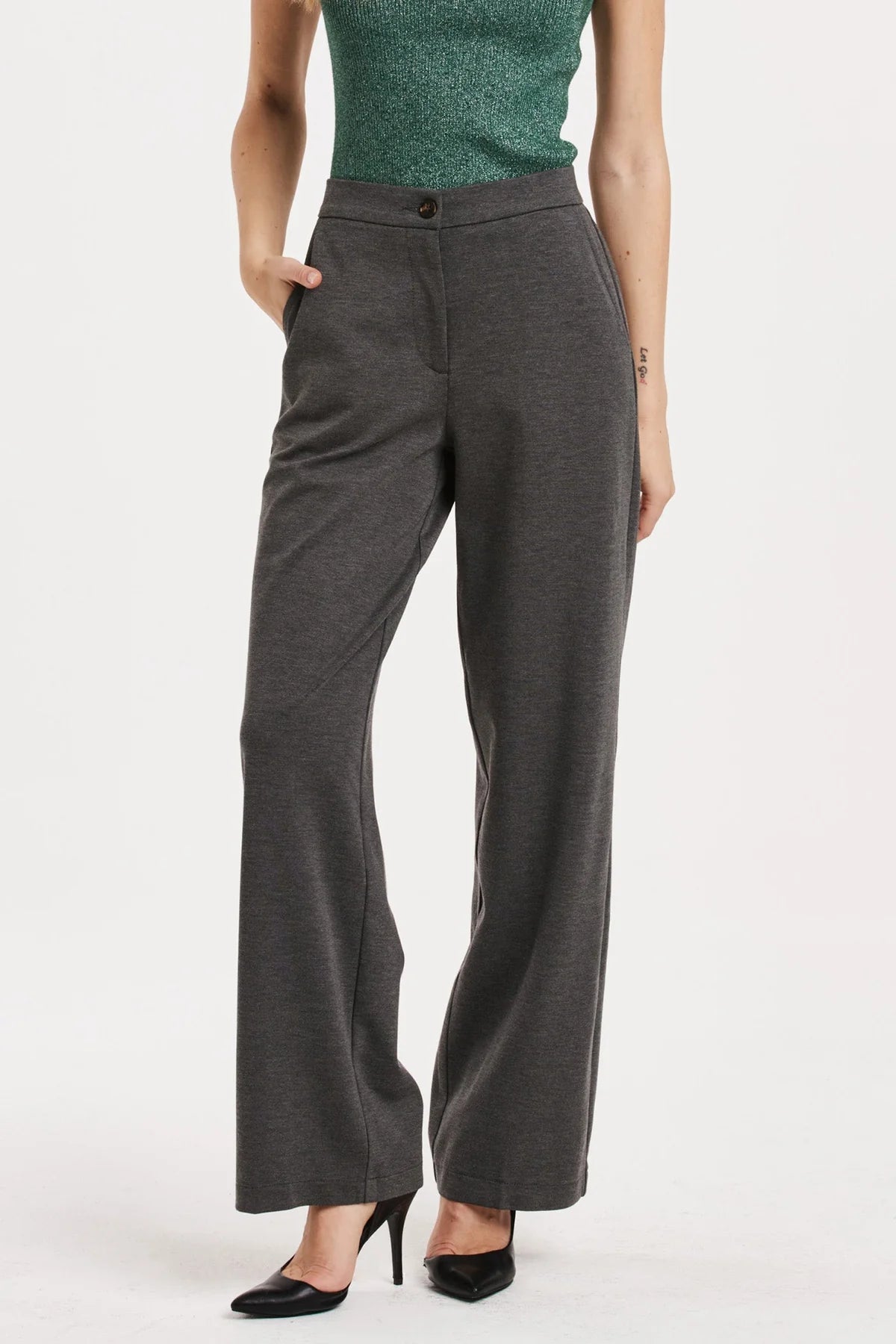 Bishop Pant in Heather Grey