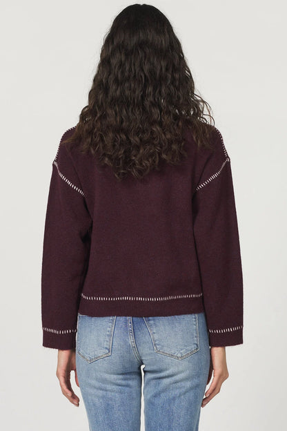 Millie Sweater in Bordeaux