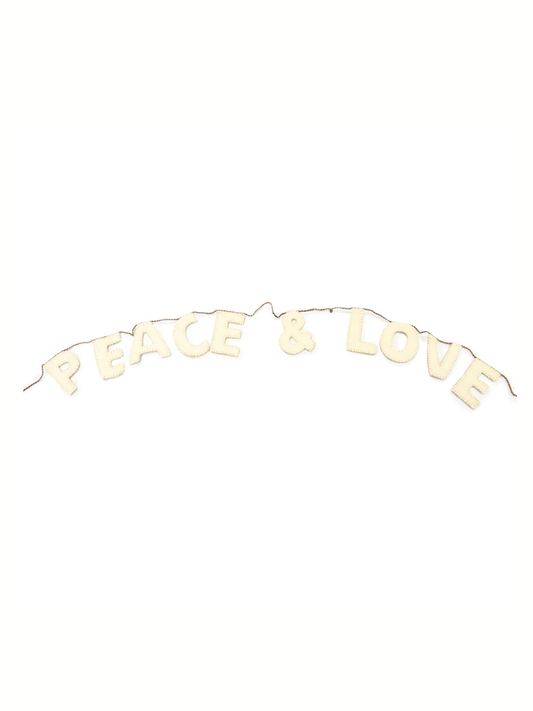 Felt Peace & Love Garland