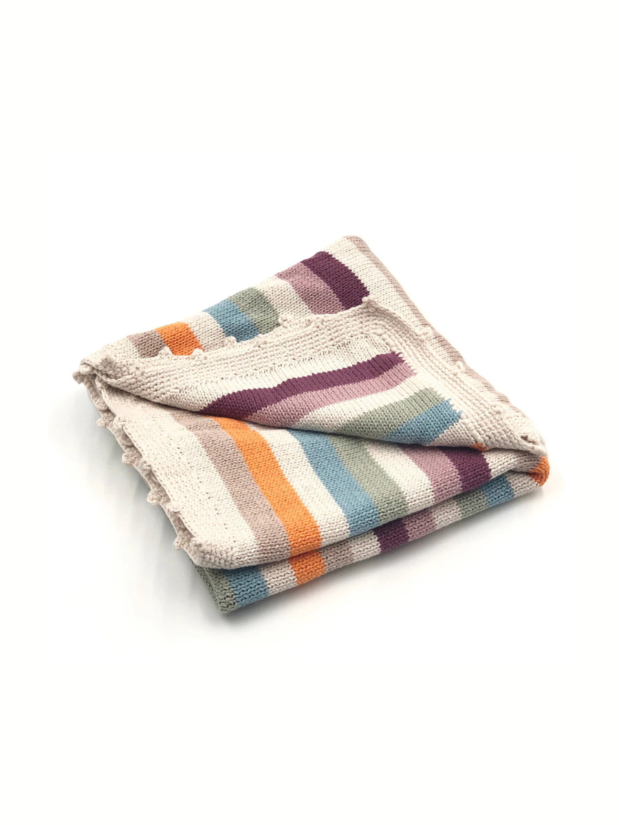 Multi Striped Baby Blanket