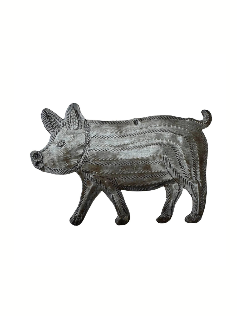 Metal Pig Ornament