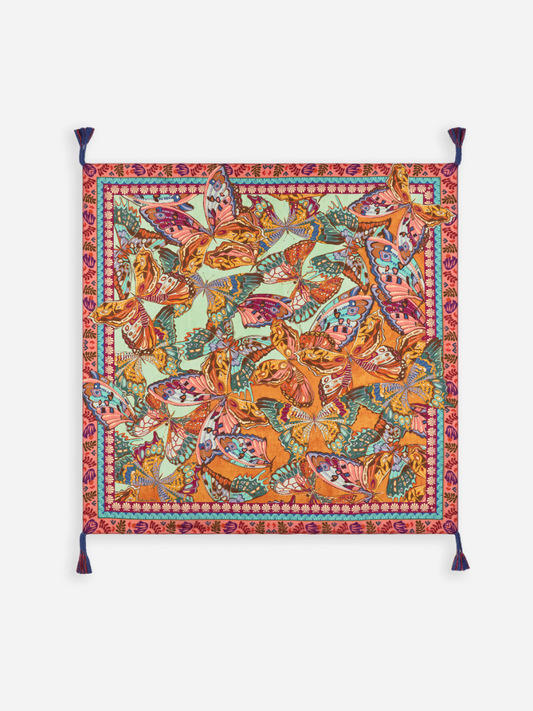 Ofelia Square Silk Scarf | Johnny Was