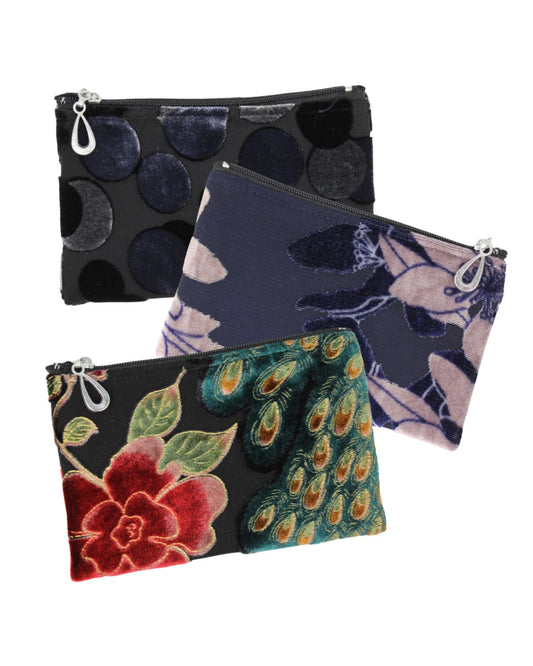 Assorted Burnout Velvet Coin Purse