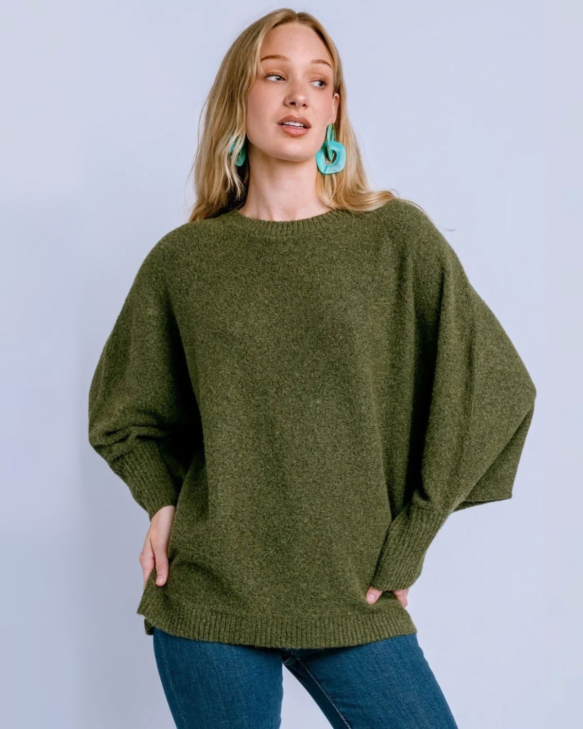 Moon Sweater in Olive Jade | Kerisma