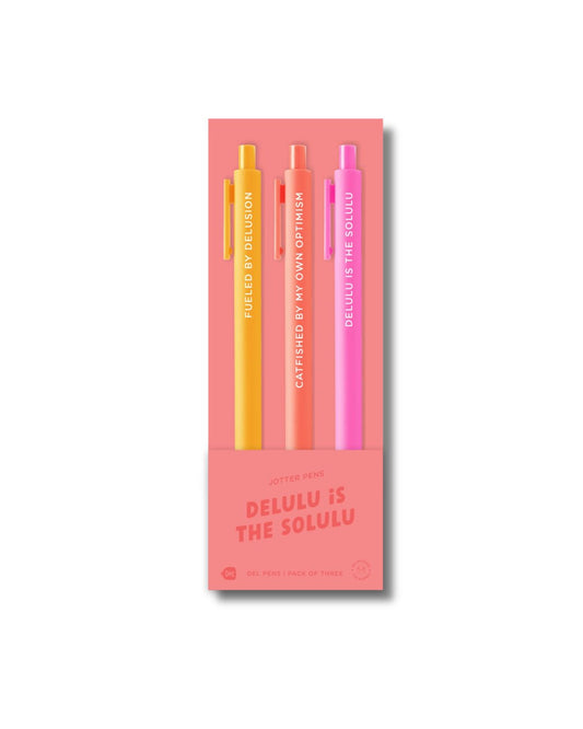 Delulu is The Solulu Jotter Pen Pack