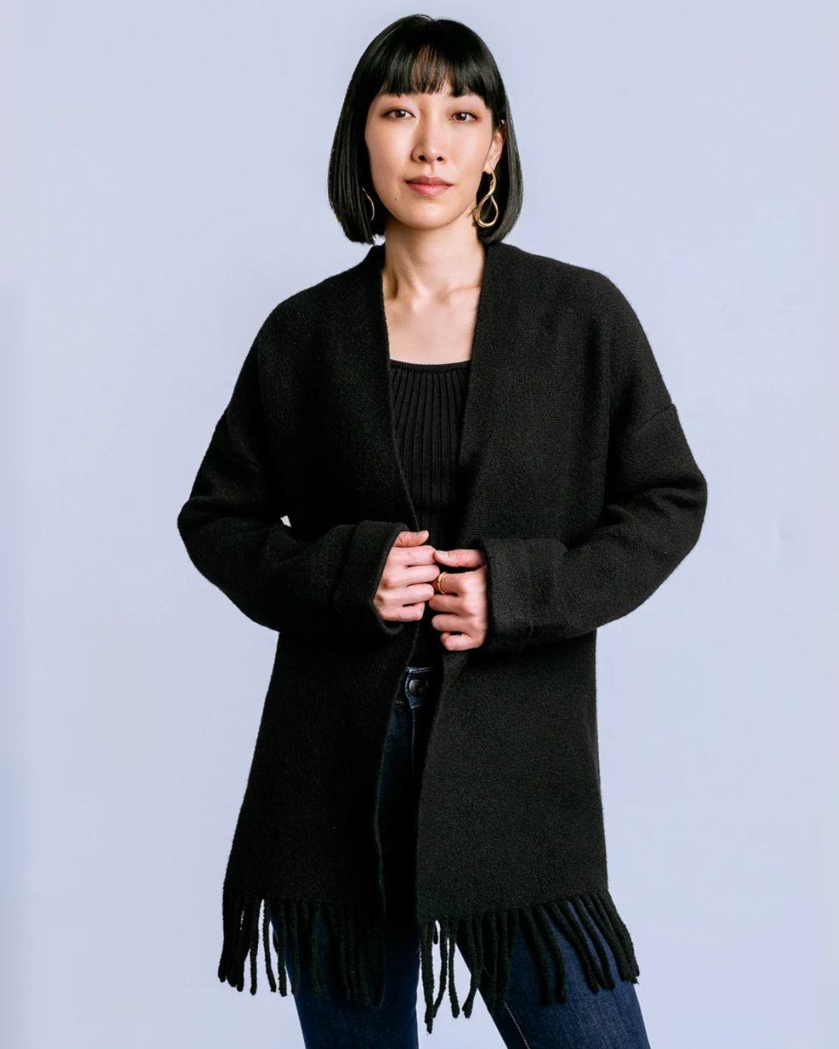 Sachi Cardigan in Black | Kerisma