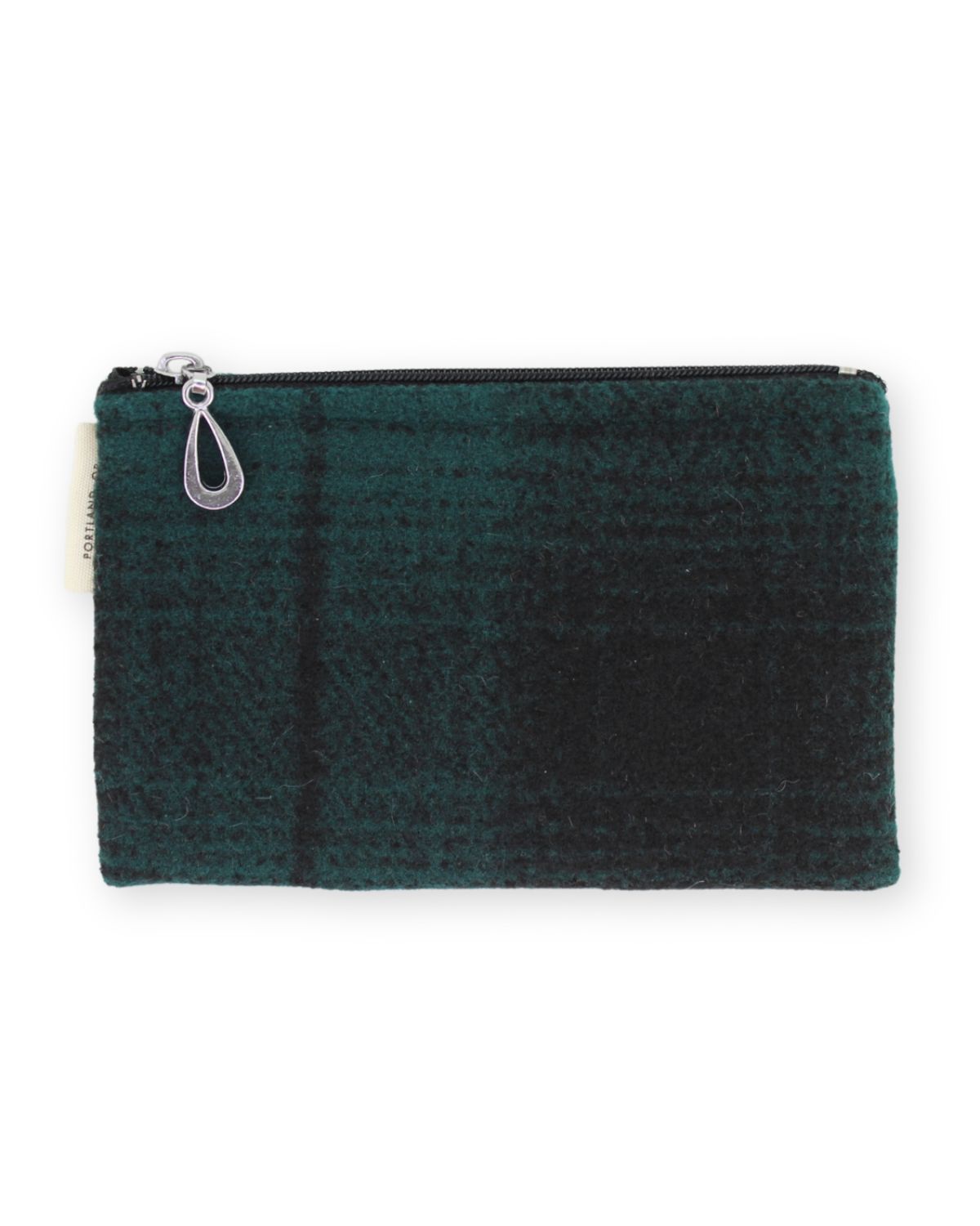 Plaid Coin Purse in Hunter and Black