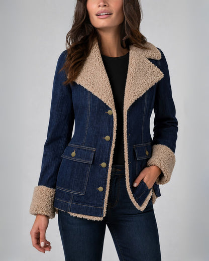 Sherpa Trimmed Denim Jacket | Liverpool