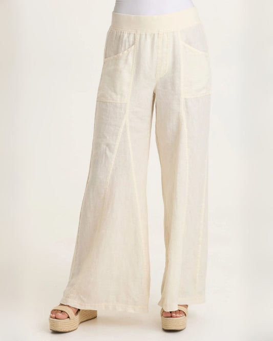 Elaine Wide Leg in Almond | XCVI
