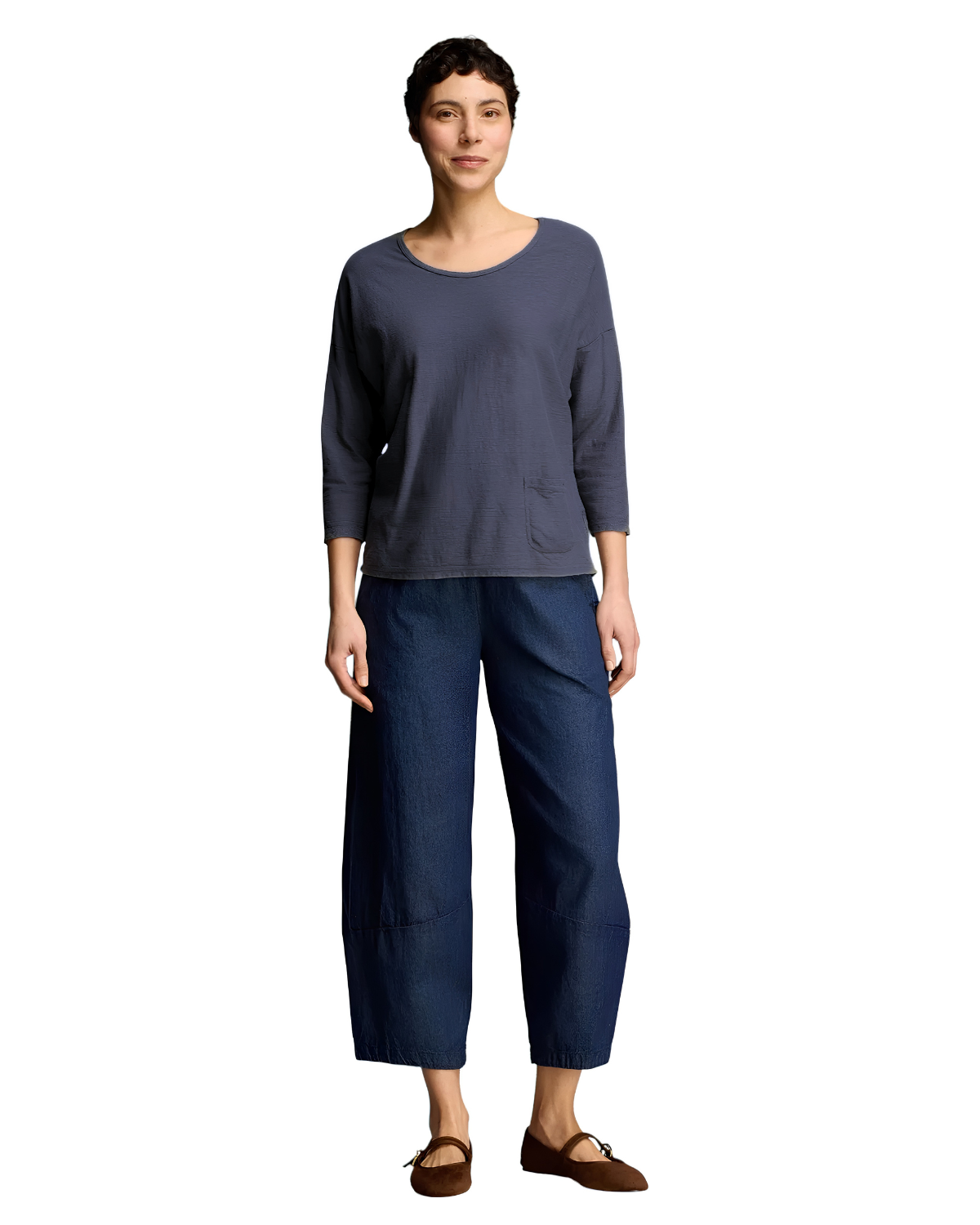 Boxy Pocket Tee in Iron | Cut•Loose