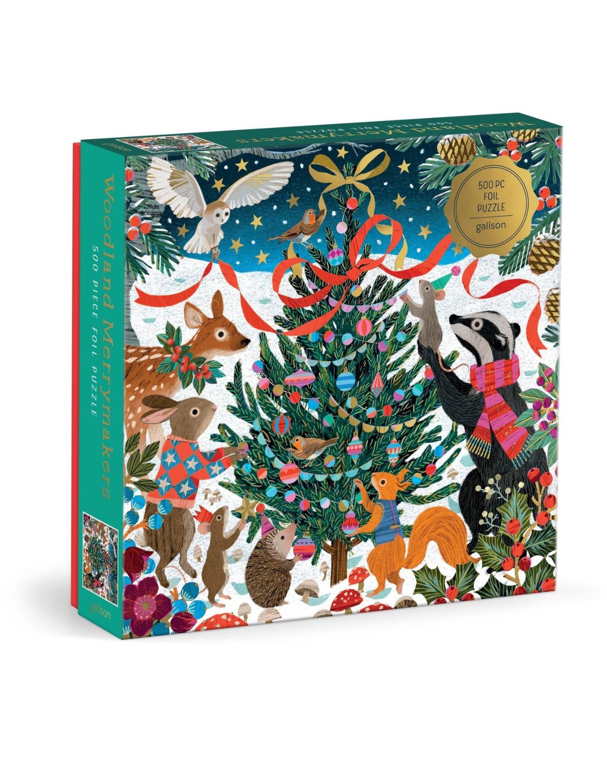 VictoWoodland Merrymakers 500 Piece Foil Puzzle