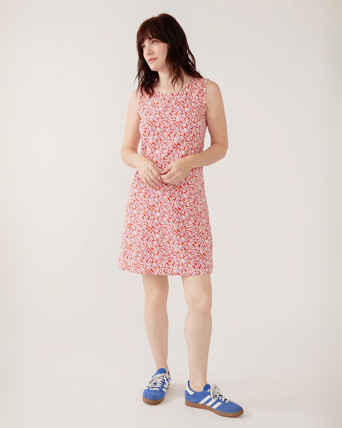 Evanston Dress in Red Fern Print | Mata Traders