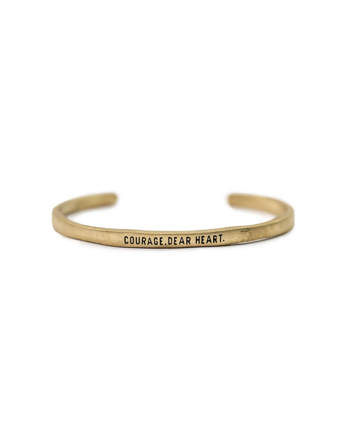 Courage, Dear Heart Brass Cuff