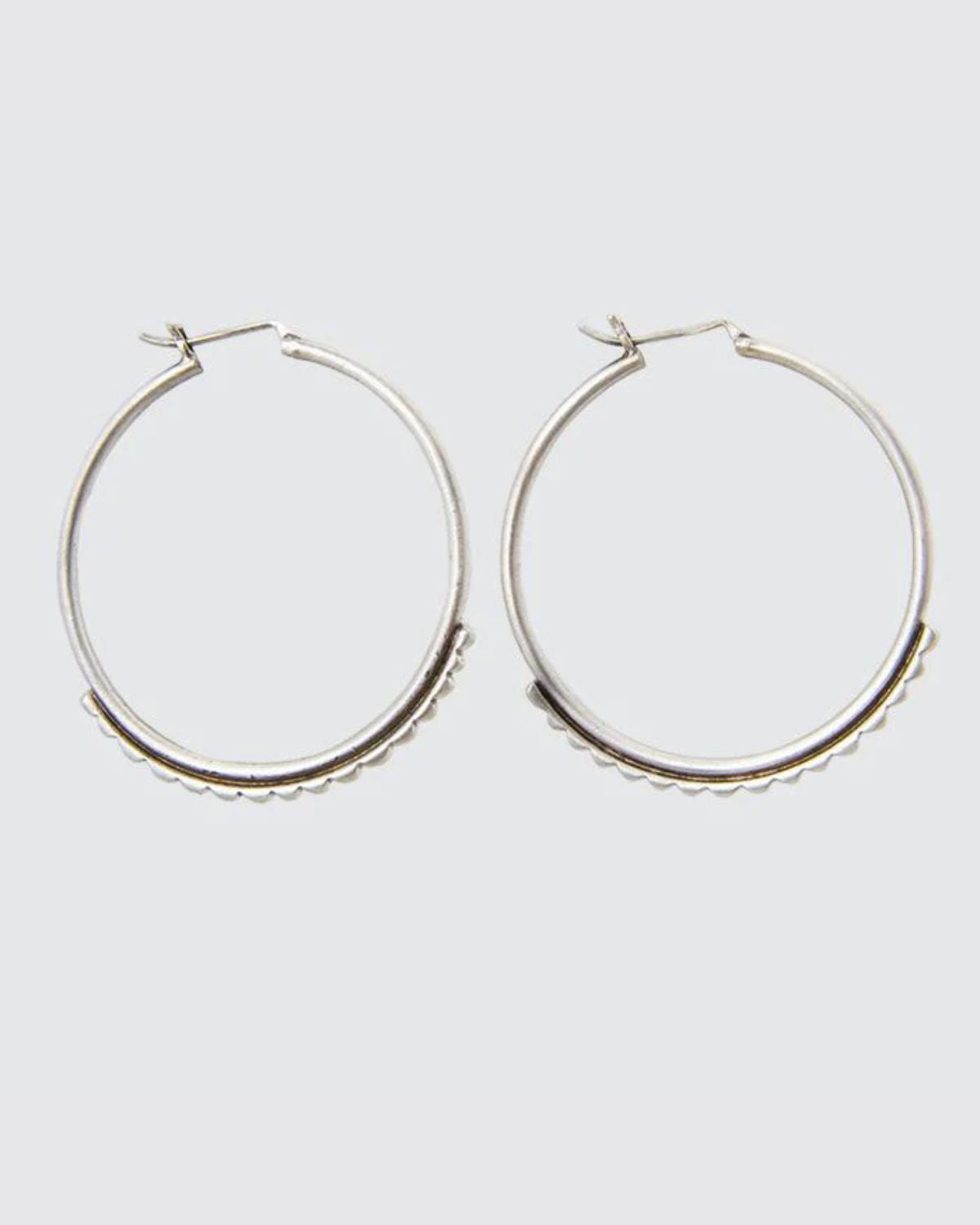 Large Tuareg Silver Hoops | Jane Diaz