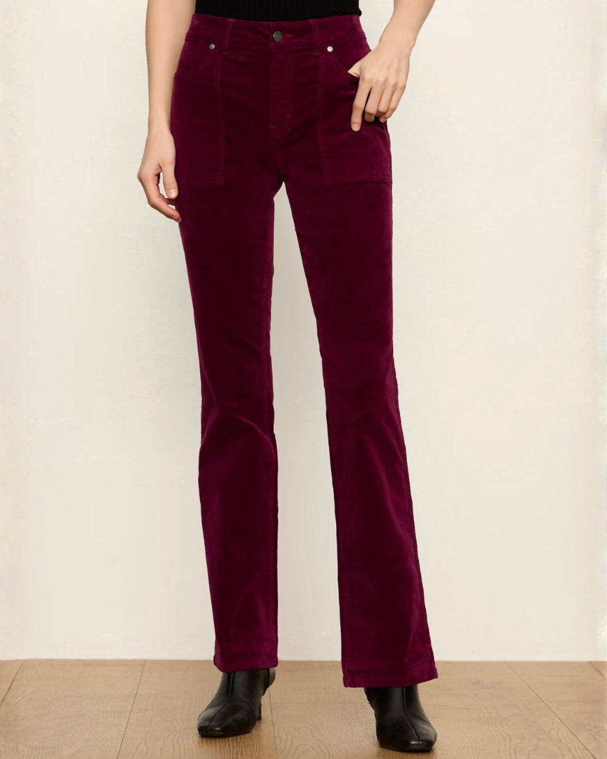 Play Date Velveteen Bootcut in Bordeaux | Sanctuary