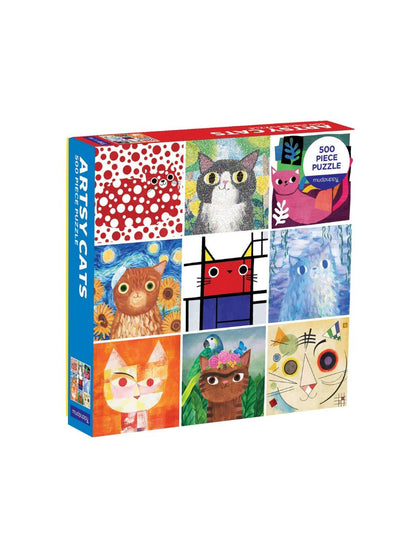 Artsy Cats 500 Piece Puzzle