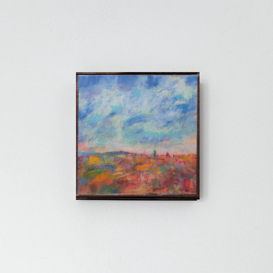 "Coral & Turquoise" Mini Archival Print on Wood | Carolyn Holman