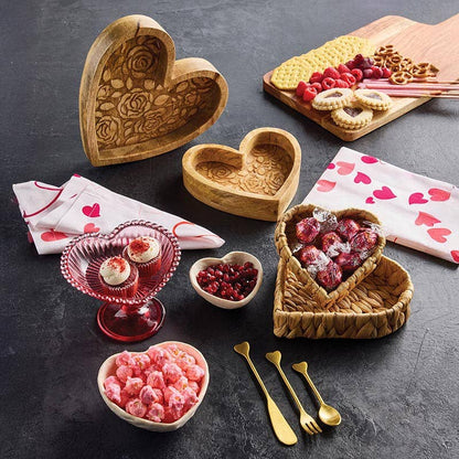 Small Wood Heart Tray