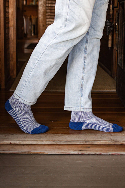 Helix Socks in Navy
