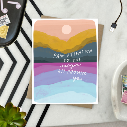 Pay Attention Encouragement Card