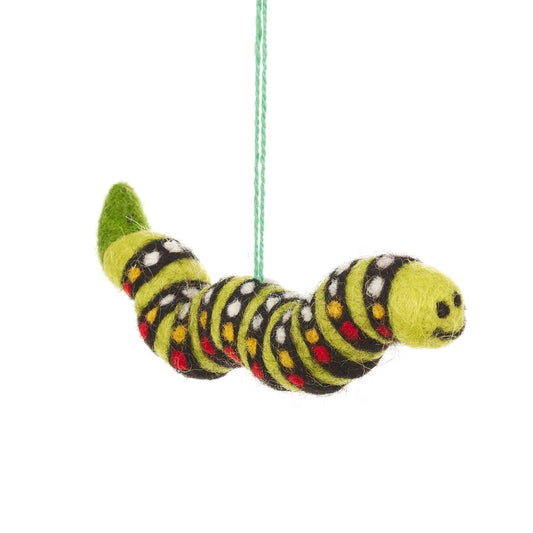 Carl the Caterpillar Felt Ornament