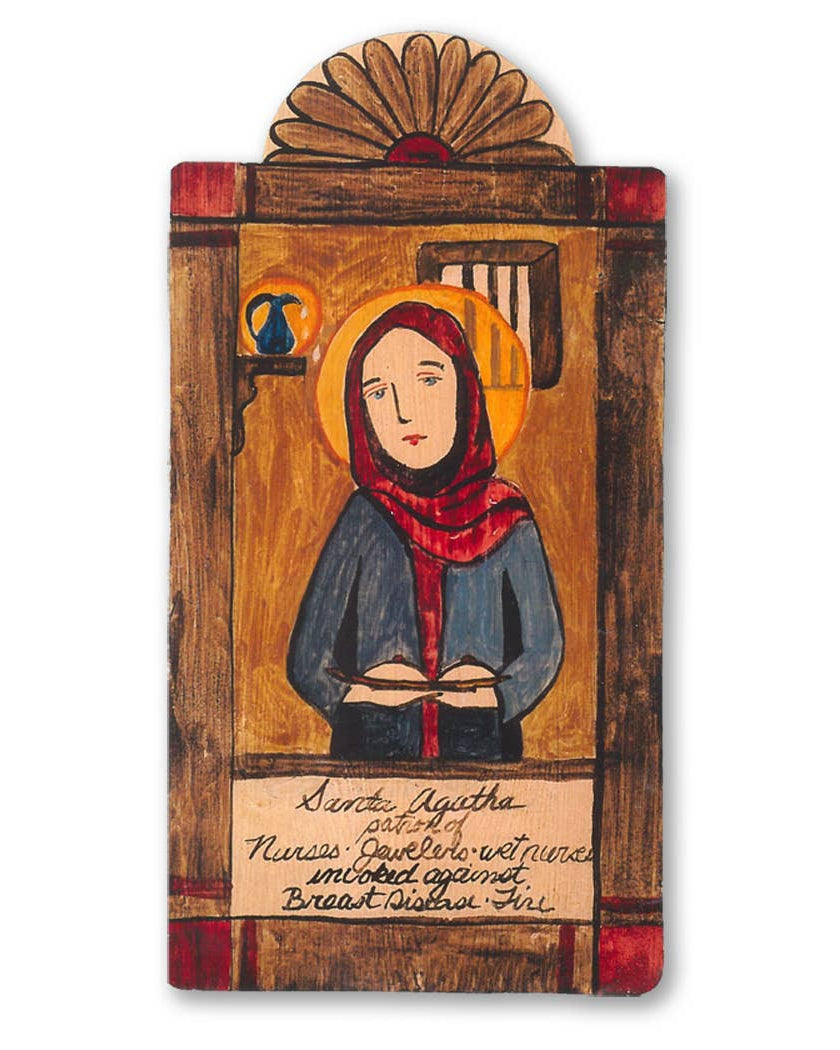 St. Agatha Pocket Plaque
