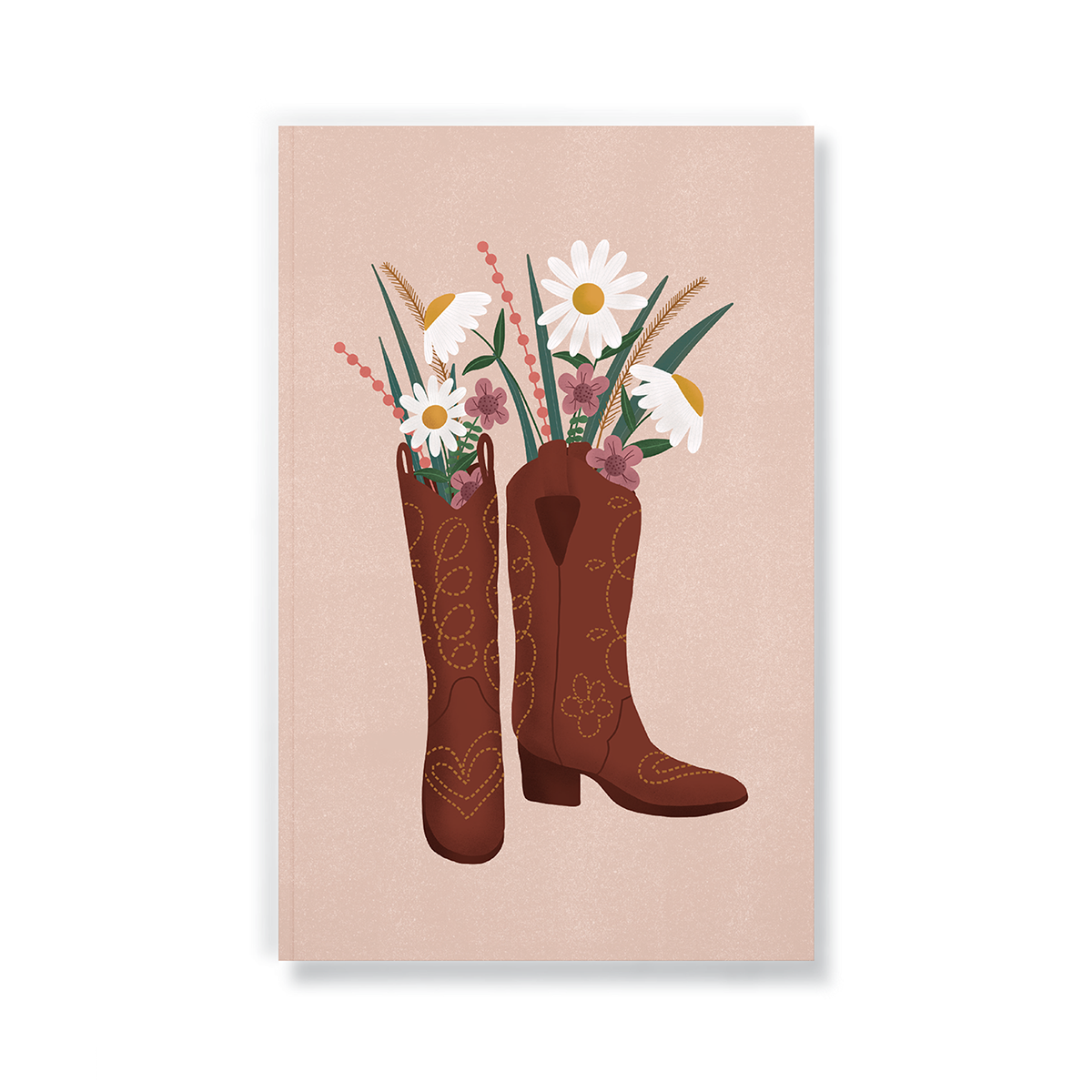 Boots & Flowers Layflat Notebook
