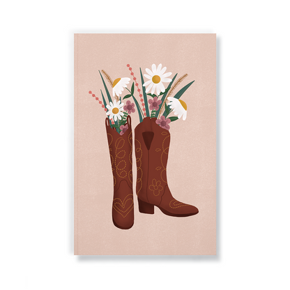 Boots & Flowers Layflat Notebook