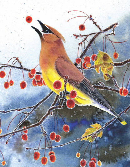 Cedar Waxwing 100 Piece Mini Puzzle
