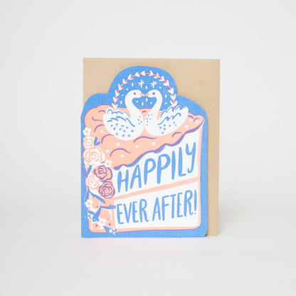 Wedding Cake Congrats Letterpress Card