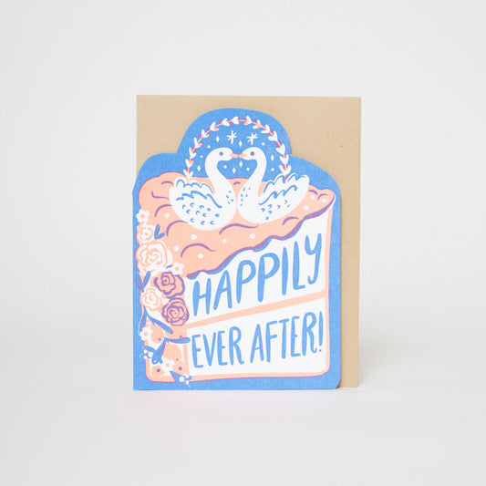 Wedding Cake Congrats Letterpress Card