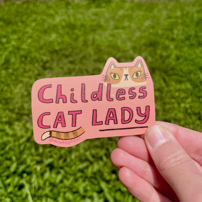 Childless Cat Lady Sticker