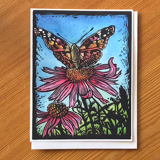 Painted Lady - Drink Deeply Card