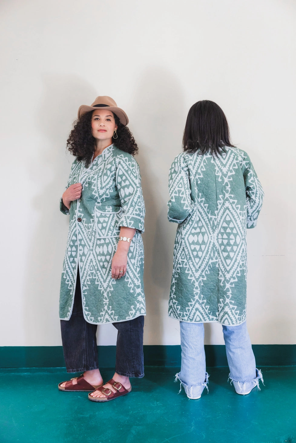 Aisha Quilted Jacket in Green