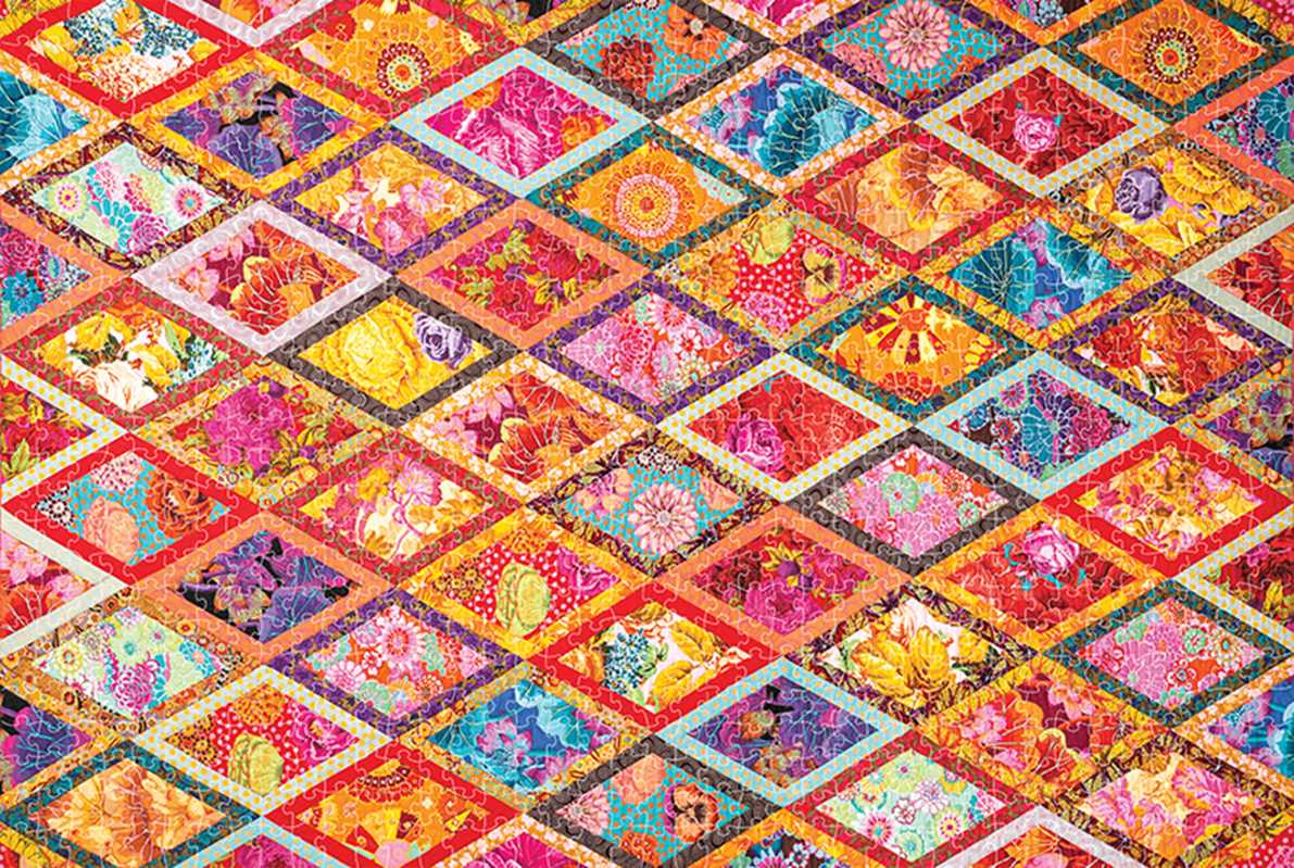 Kaffe Fassett's Diamond Quilt Jigsaw Puzzle for Adults by Kaffe Fassett: Jigsaw; 1 pages / English