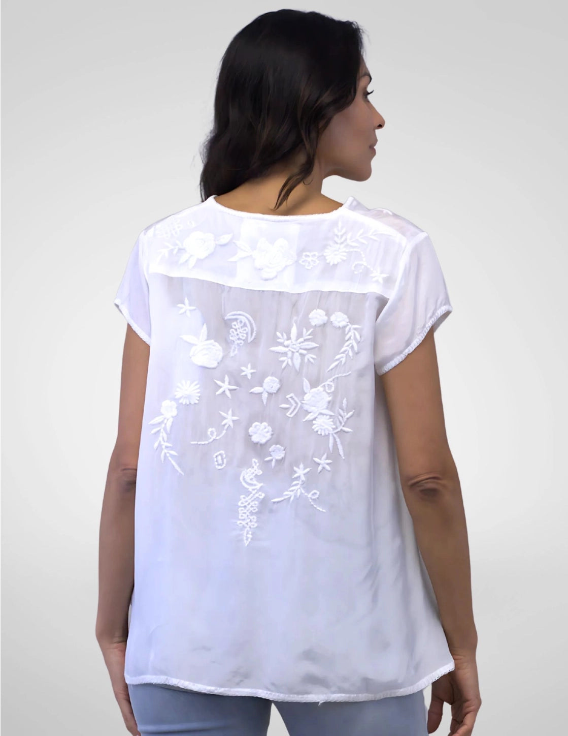 Ziggy Blouse in White | Caite