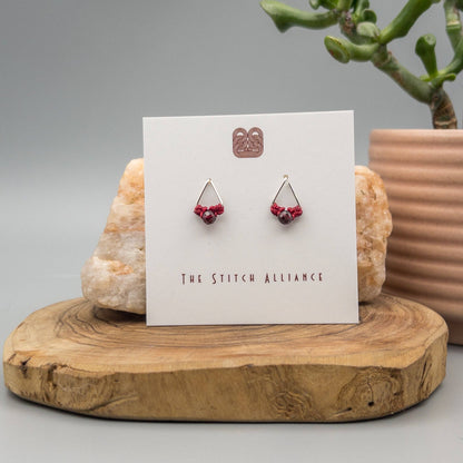 Garnet Stud Earrings