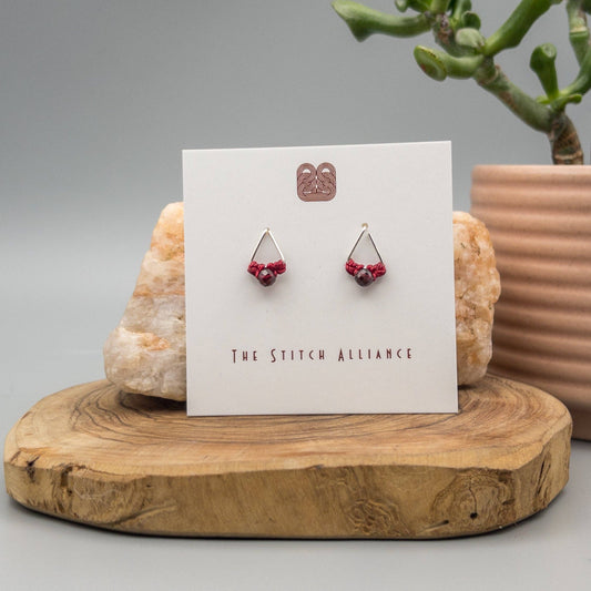 Garnet Stud Earrings