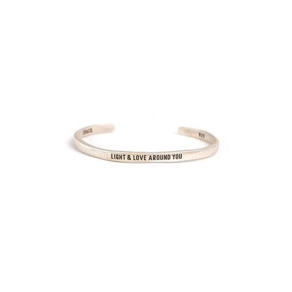 Light & Love Sterling Silver Cuff