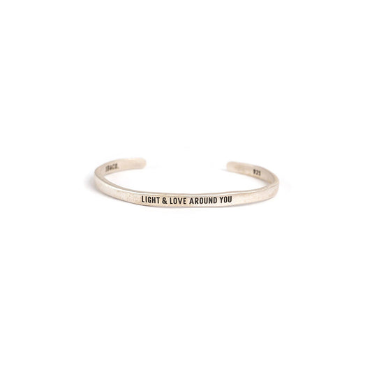 Light & Love Sterling Silver Cuff