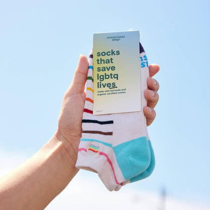 Ankle Socks that Save LGBTQ Lives | Pride Flag
