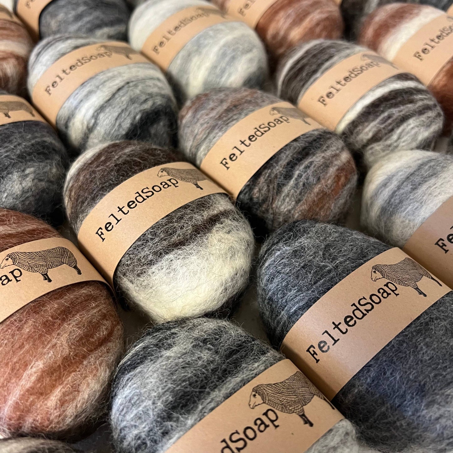 Felted Soap Natural Color