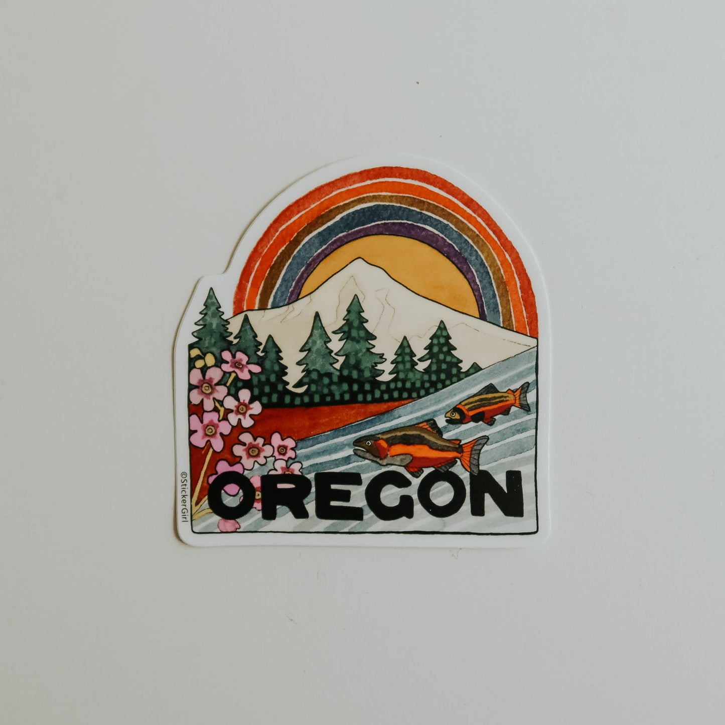 Oregon Rainbow Sticker