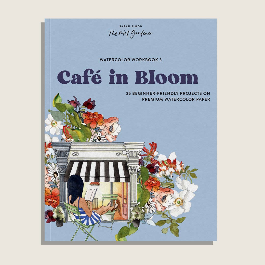 Café in Bloom Watercolor Workbook
