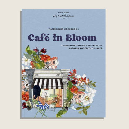 Café in Bloom Watercolor Workbook