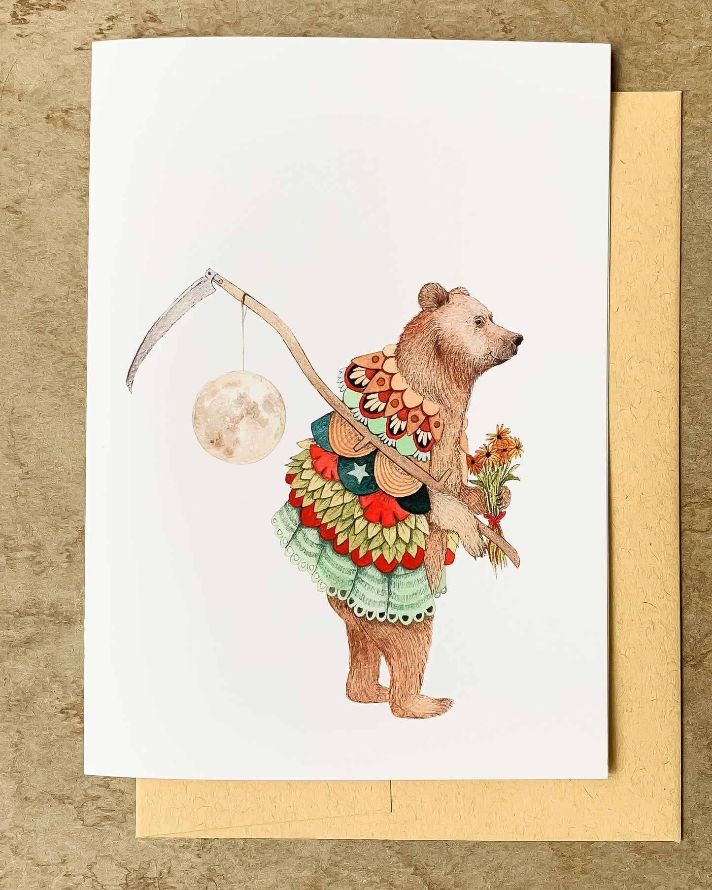 Luna at Harvest Card