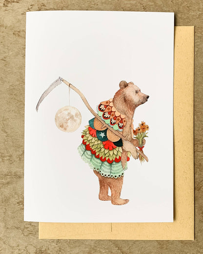 Luna at Harvest Card