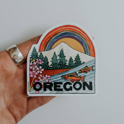 Oregon Rainbow Sticker