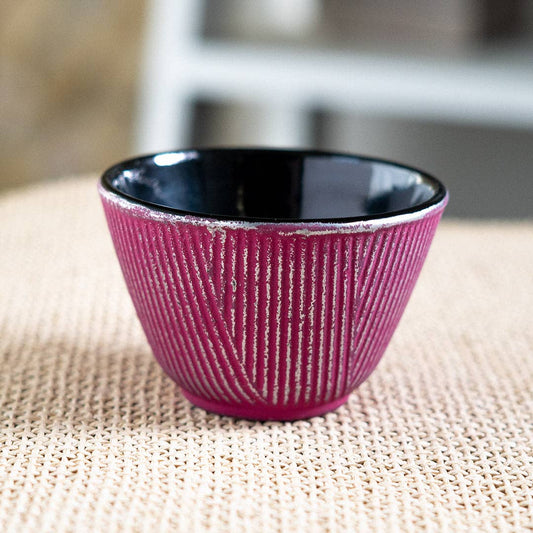Magenta Cast Iron Tea Cup